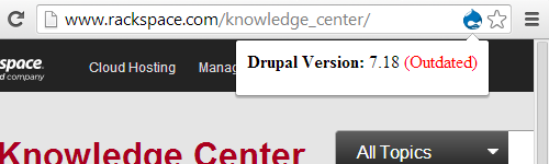 Rackspace's Knowledge Center is Running Drupal 7.18