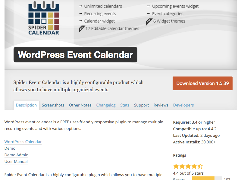 wordpress-event-calendar-on-plugin-directory-full