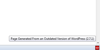 Meta Generator Version Check Firefox Screenshot
