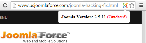 US Joomla Force is Running Joomla 2.5.11