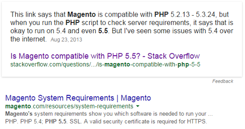 magento-php-5-5-google-first-result