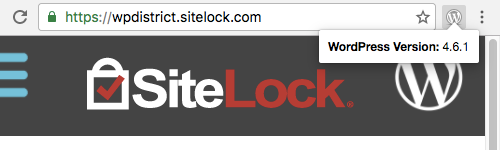 SiteLock's The District Website is Running WordPress Version 4.6.1