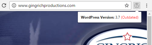 The Gingrich Productions Website is Running WordPress Version 3.7